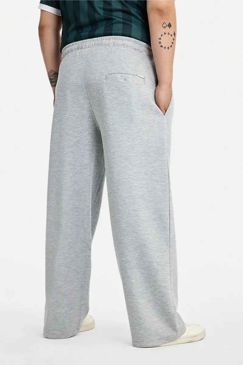 Buy Loose fit grey trousers for men online in India